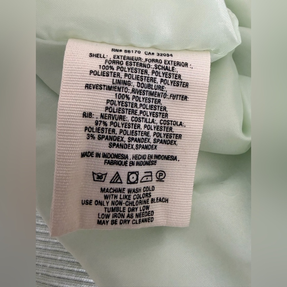 Anthropologie Hei Hei Lightweight Bomber Jacket Mint Green Aloe Women’s Large - Picture 7 of 8